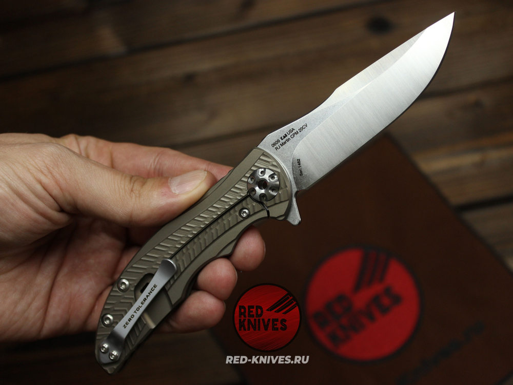 Нож Zero Tolerance 0609 A+++ - рукоять титан RK-509
