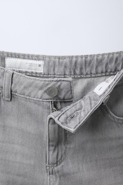 ZARA ДЖИНСЫ RELAXED BAGGY, МЯГКИЙ СЕРЫЙ