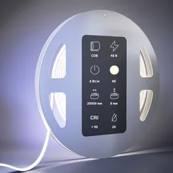 Светодиодная лента Ультра 48В COB 8Вт/м 4000K 20м IP 20 20D220 Led Strip 201220