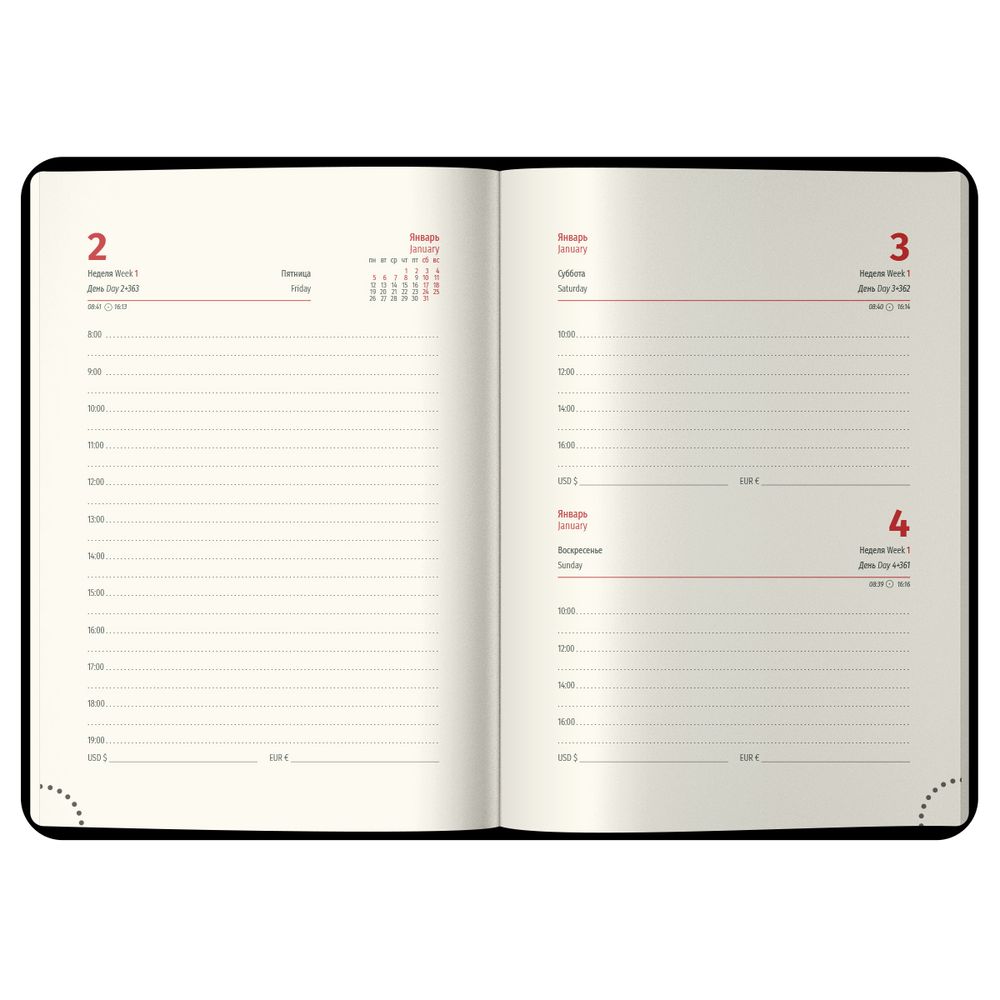 Ежедневник 2026г. А6, Berlingo Vivella Prestige, кожзам, бордовый, 184л