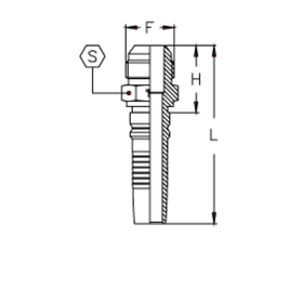 Фитинг DN 20 JIC (Ш) 1.1/16 Interlock