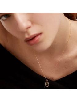 Колье Буква G серебро 925 пробы покрытое золотом