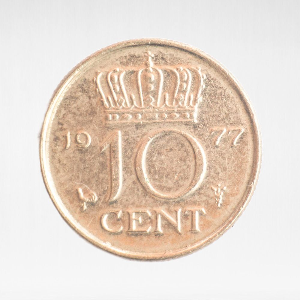 Netherlands, 10 Cents - Juliana, 1977, VF