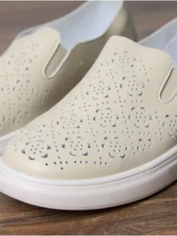 Мокасины летние с перфорацией