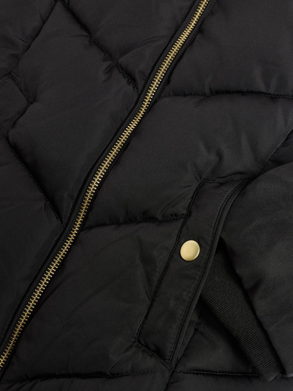 Куртка утепленная с капюшоном для девочки Next K73-645, Черный