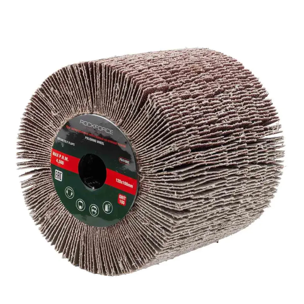 Насадка шлифовальная лепестковая 120х100мм(Grit 100) RockForce##Rock FORCE RF-FD4100S