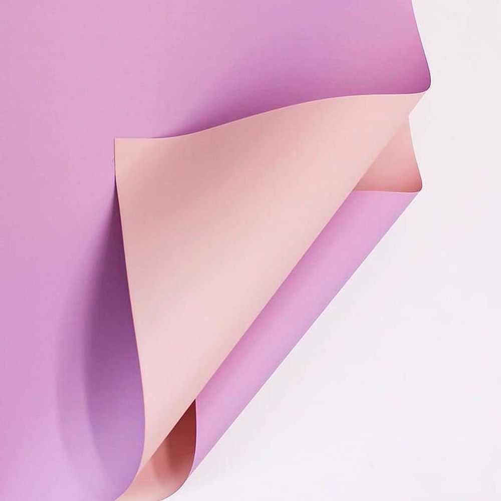 Пленка 2-х сторонняя 58*10м СИРЕНЕВЫЙ/НЕЖНО-РОЗОВЫЙ