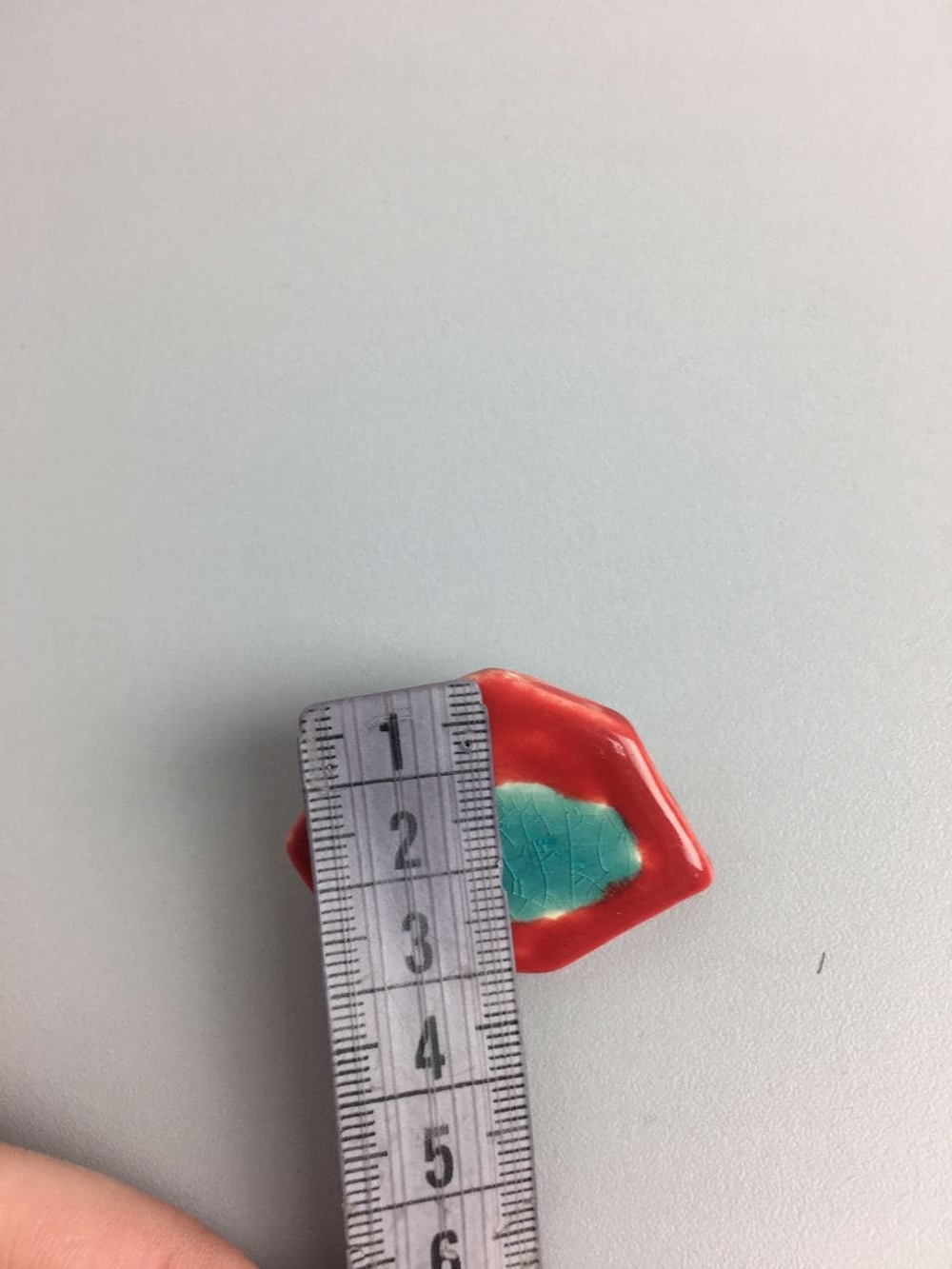 Брошь "Красное озеро" @evaceramicart, новая