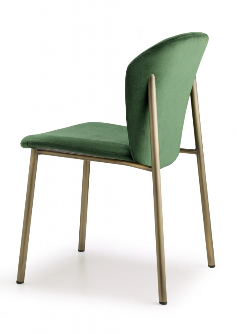 Стул с обивкой Scab Design Finn, винтажная бронза, зеленый