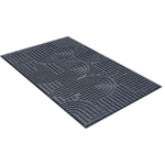 Коврик влаговпитывающий "Лабиринт" 50*100 см серый, ворс 5мм