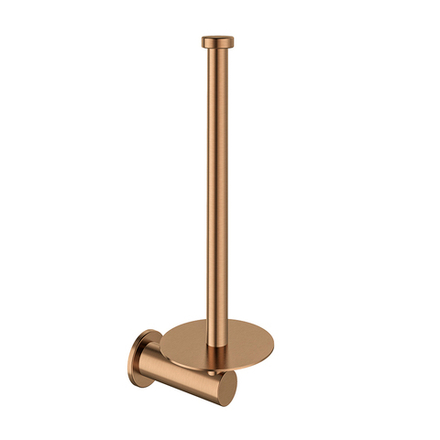 Держатель туалетной бумаги вертикальный, на 2 рулона ramonsoler PORT02CUC медь