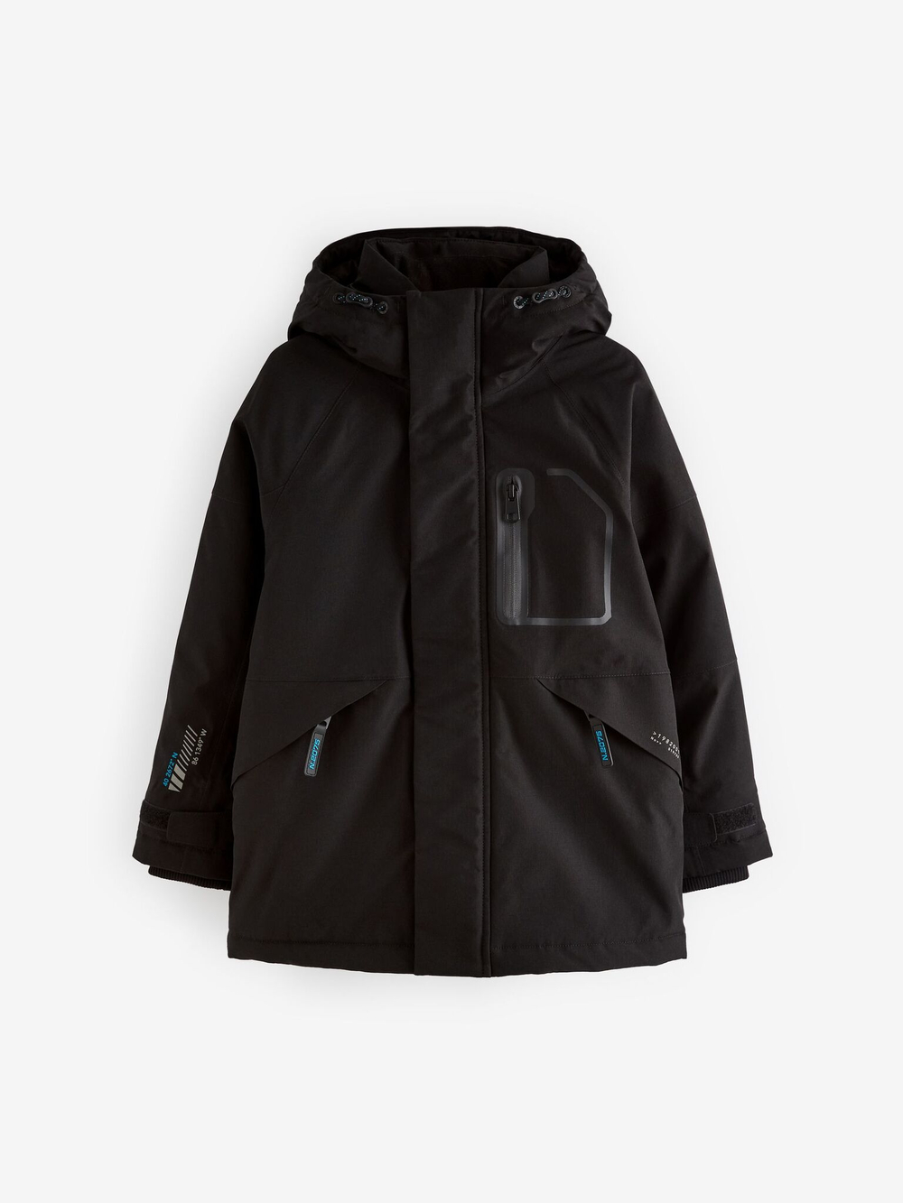 Куртка утепленная с капюшоном для мальчика Next Q78-661, Черный