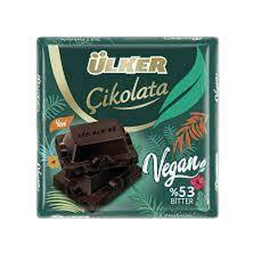 Шоколад черный 53% (VEGAN), Ulker, 60гр