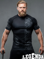 Рашгард с коротким рукавом Legenda Варяг черный
