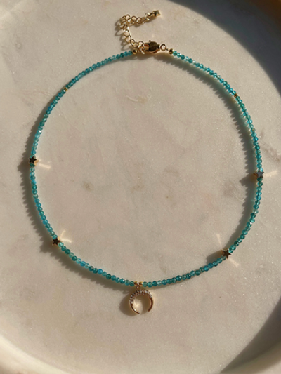 Чокер Луна из апатита