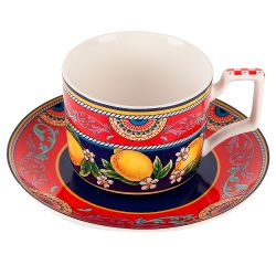 Чайный набор 12пр. "Fruttissimo" (6 персон) v=220мл (фарфор) (подарочная упаковка)
