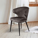 Стул Richard ромб, бархат антрацит 14