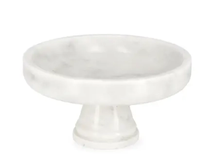 Mensa Home Декоративная миска на ножке Kandy 25x12,5 см белая