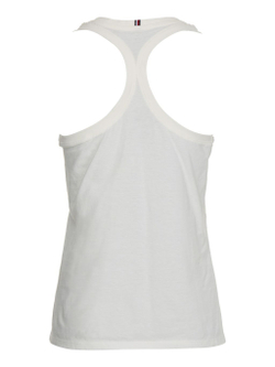 Женский топ теннисный Tommy Hilfiger Regular Tank Top - ecru