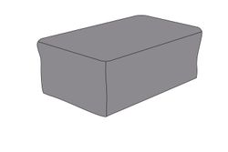 Защитный чехол на стол Гранада/Глория 90×60×42 см, цвет темно-серый