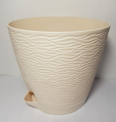 Кашпо "Блюз" 1,2л.(Кремовый)