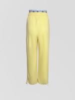 Спортивные штаны YIXUAN 9088 однотонные с двойной резинкой на кулиске внизу