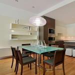 Pendant design lamp  Tropico Ellipse by Foscarini (Clear)