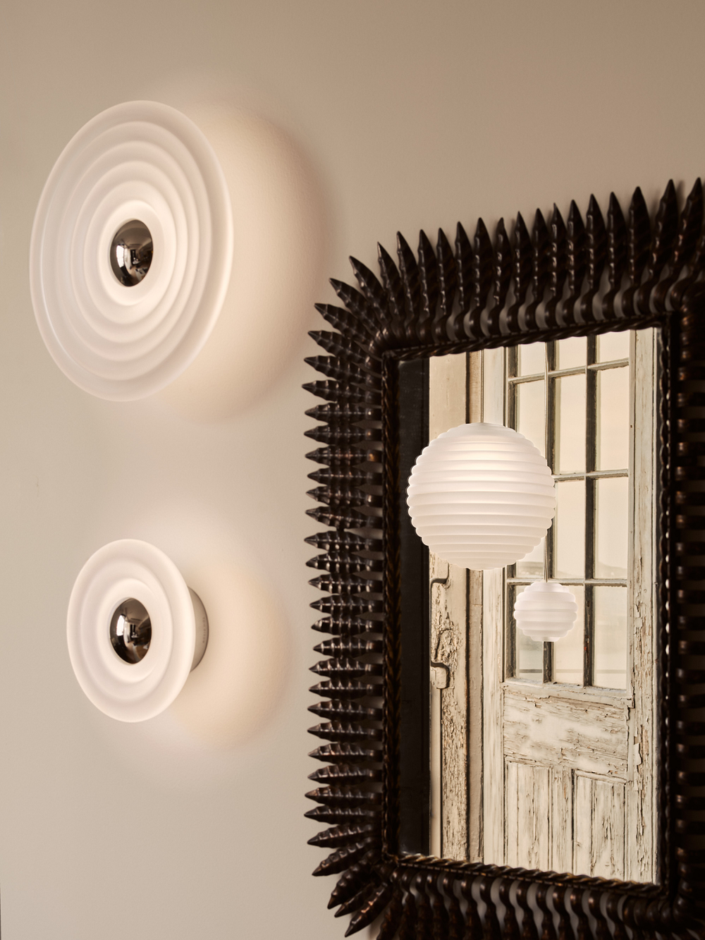 Настенный/Потолочный светильник Press Surface Mini frosted