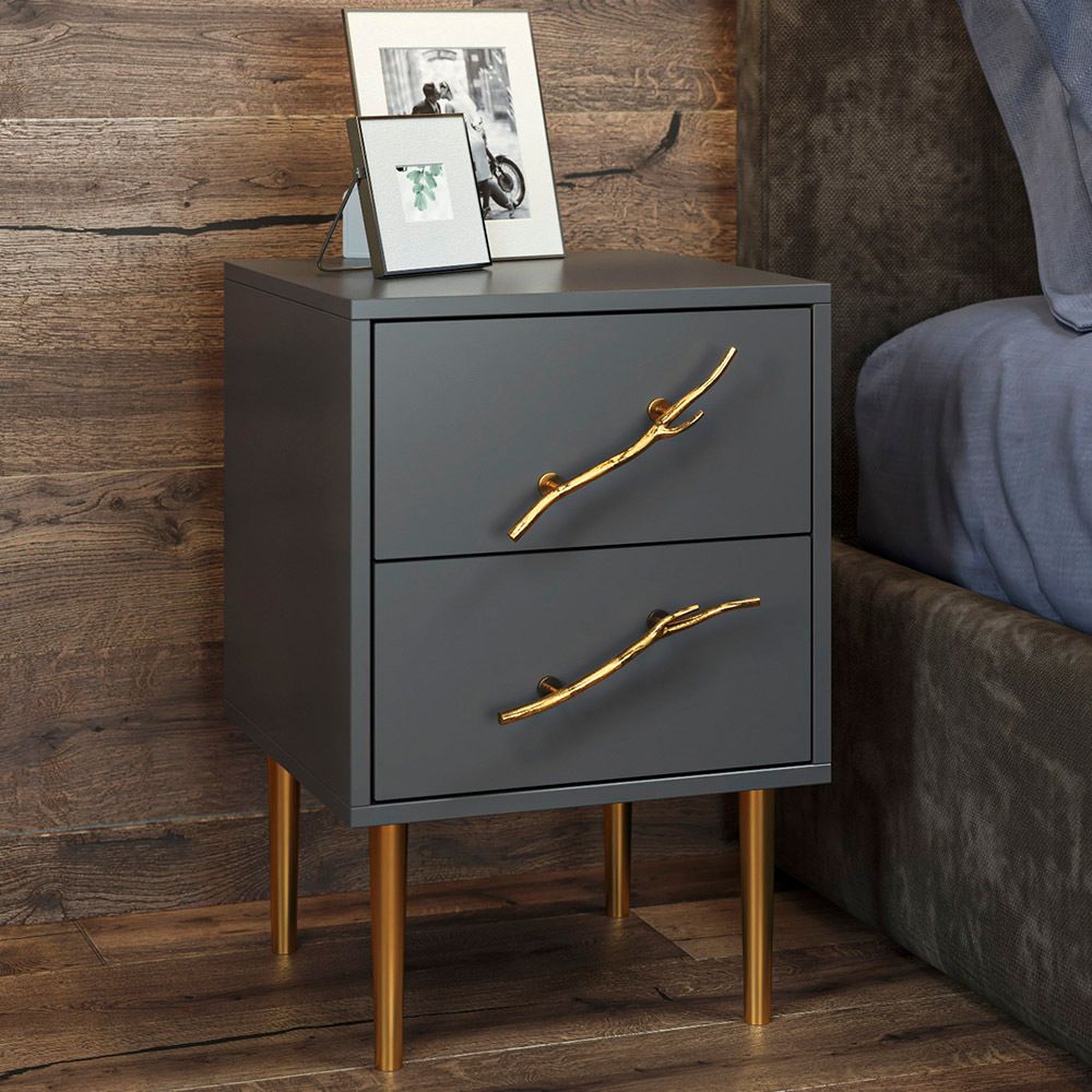 Ручка скоба мебельная Арт Бранч mini левая Амбер