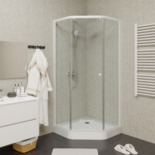 Уголок ZEP91 душевой PARLY с поддоном (90х90х197)