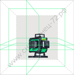 Лазерный уровень INSTRUMAX GREENLINER 4-360