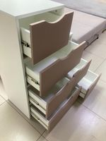 Комод Лесенка МДФ белый/капучино