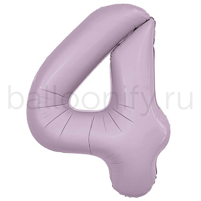 Шар ЦИФРА 4 Орхидея 40" 102 см