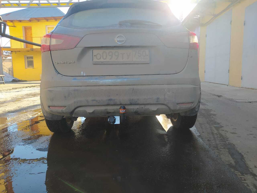 Фаркоп AvtoS NS 25 для Nissan QASHQAI J11 2014-(паспорт и сертификат в комплекте)(без электрики)
