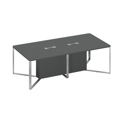 Стол для переговоров составной 2-секционный  антрацит премиум / антрацит премиум / антрацит премиум