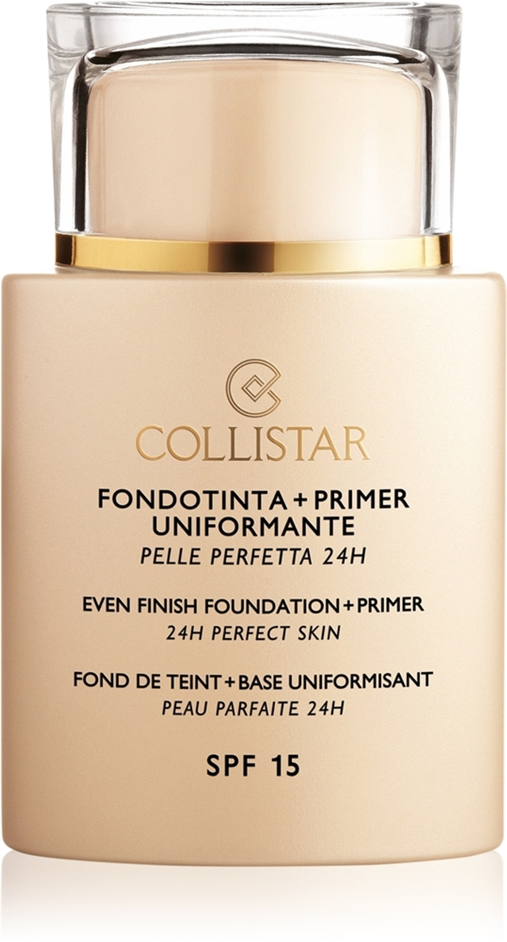 Collistar Even Finish Foundation+Primer 24h Perfect Skin - Тональная основа и база под макияж SPF 15, 35 ml