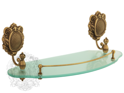 Полка с галереей 40см.  Migliore Cleopatra ML.CLE-60.740.BR бронза