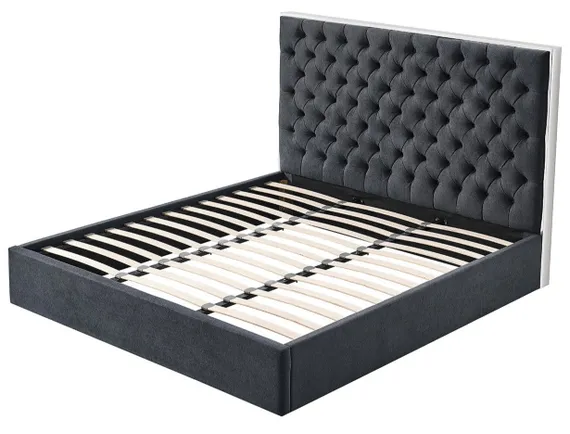 Кровать Dalsa 160х200 см, темно-серая