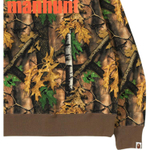 A Bathing Ape Forest Camo Wide Crewneck бежевый желтый