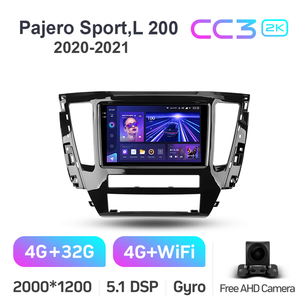 Teyes CC3 2K 10,2"для Mitsubishi Pajero Sport, L 200 2020-2021