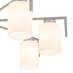 Потолочный светильник 7х60Вт E27, металл/стекло, серебро