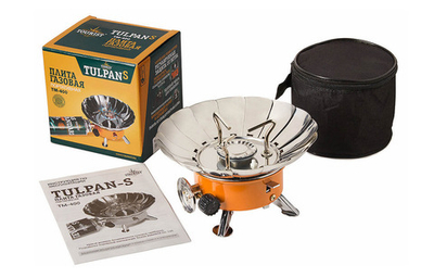 Газовая плита портативная Tourist Tulpan-S TM-400 (с ветрозащитой)