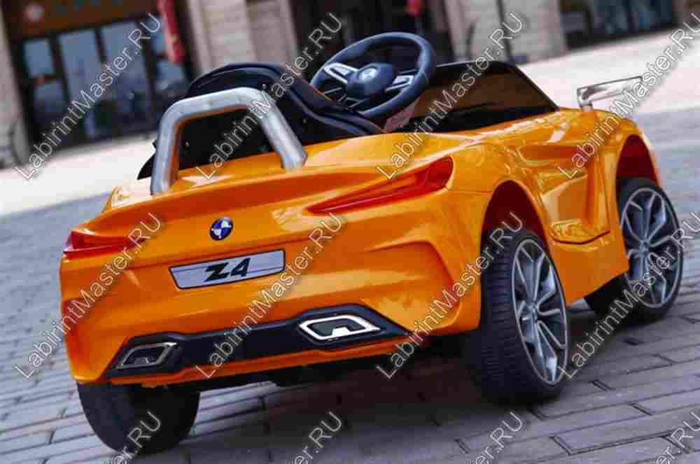 Детский электромобиль "BMW Z4" оранжевый
