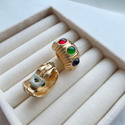 Клипсы Ciner с тремя кабошонами