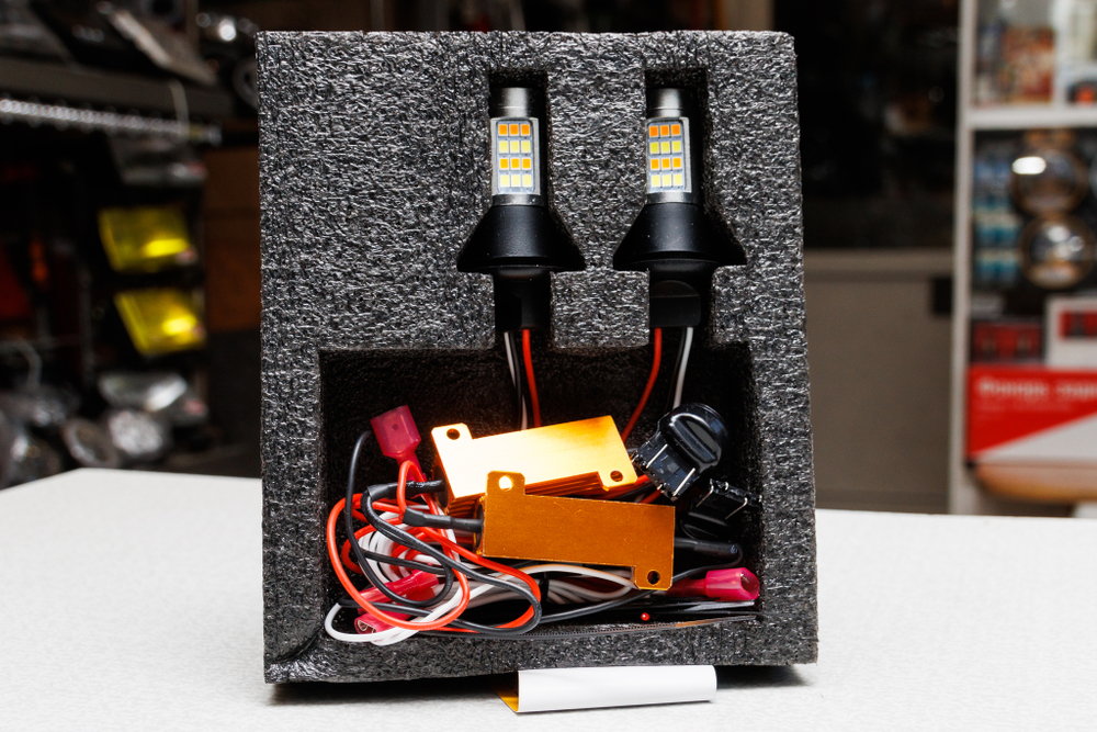 LED DRL в поворотник W21W (7440)