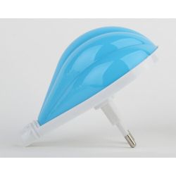 Ночник - светильник светодиодный ЭРА NN-607-LS-BU в розетку с датчиком освещенности синий