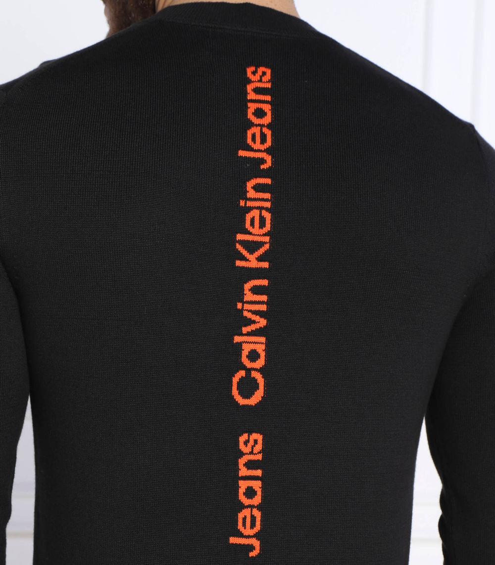 свитер institutional logo CALVIN KLEIN JEANS - черный(J30J322204)