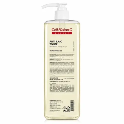 Anti B.A.C. Toner Cell Fusion | Противовоспалительный увлажняющий тоник для жирной кожи