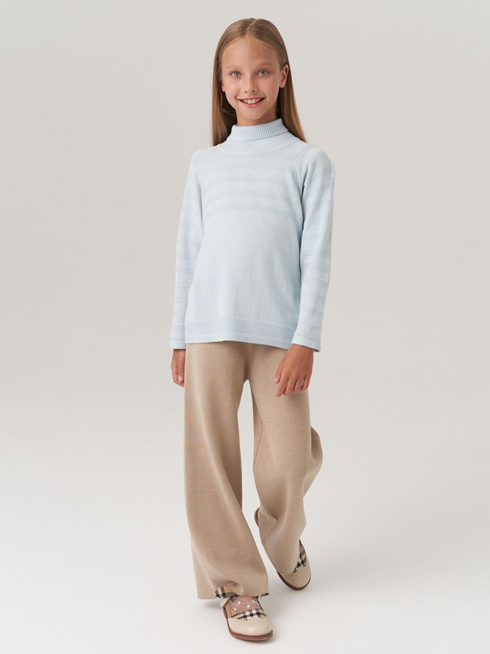 Водолазка в школу для девочки AT743  голубой