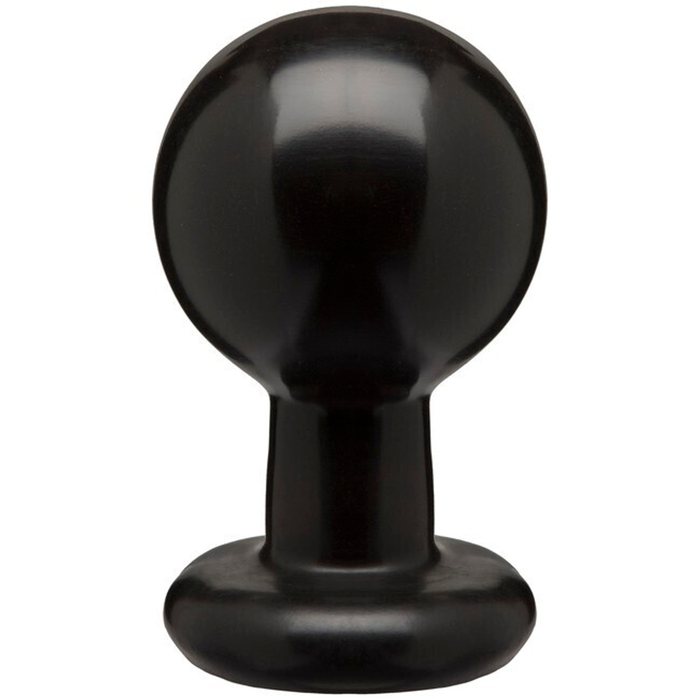 Большой круглый анальный плаг Round Butt Plug (Цвет: черный)